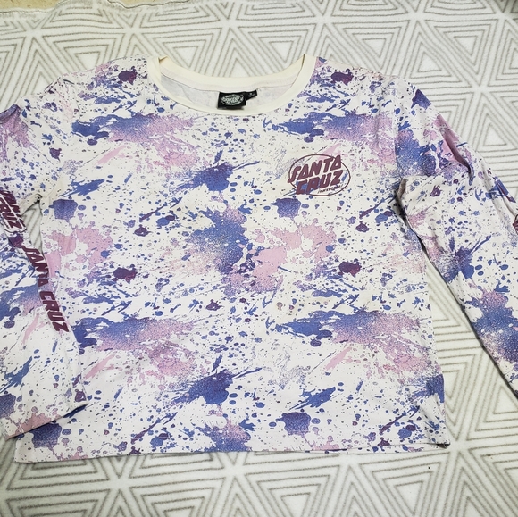 Santa Cruz Skateboard shirt. Pink & Purple Acid size S - Picture 1 of 5